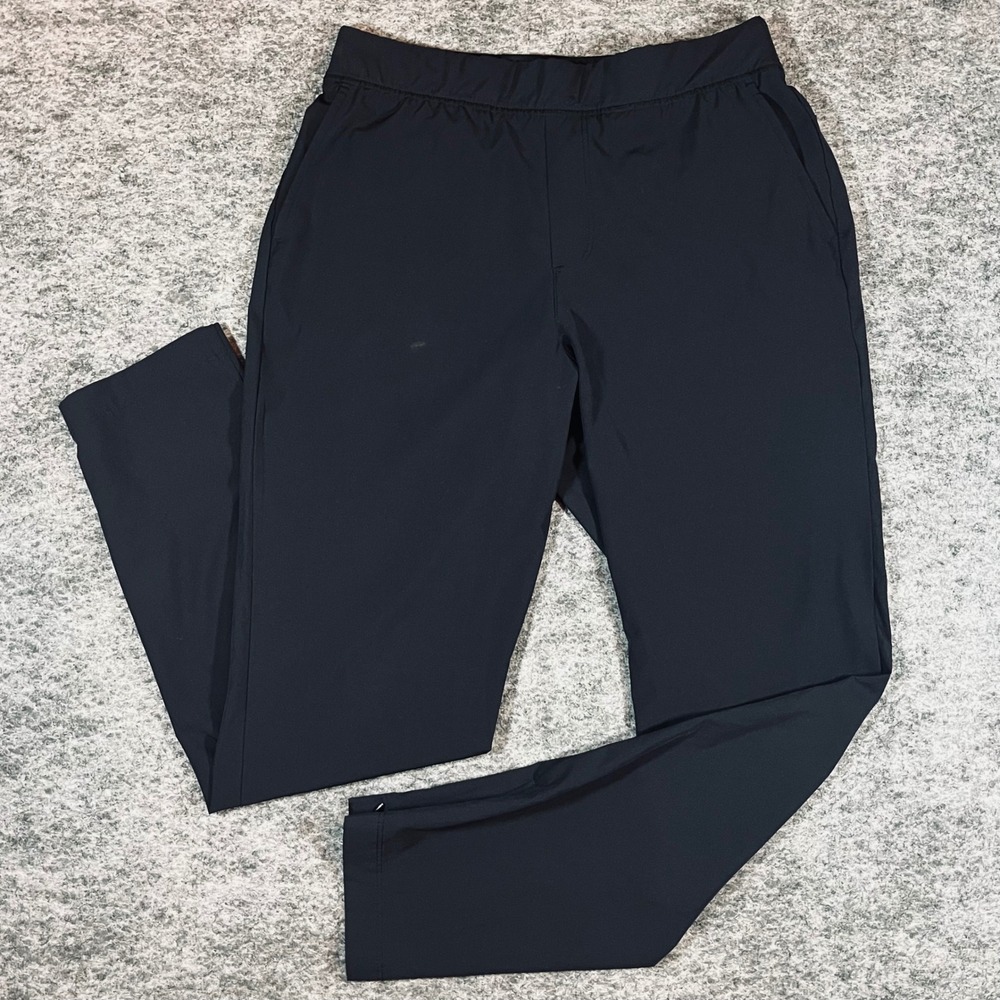 Tommy Bahama Golf Pants Womens M Black Stretch Ankle Zip Quiet Luxury Travel - Picture 2 of 12